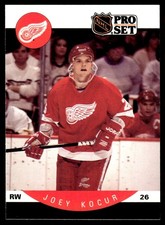 1990-91 Pro Set Joey Kocur Rookie Detroit Red Wings #73