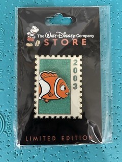 Disney Pixar Stamp Pin Nemo Finding Nemo LE 250 DEC Disney Employee Center Pin