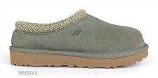 UGG Tasman II Moss Green Suede Fur Slippers Womens Size 6 NIB