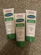 3 Pack Cetaphil Continuous Dry Advance Relief Advance Relief Lotion, Shea But...