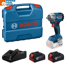 Bosch Professional GDS 18V-350 Cordless Brushless 1/2"  Impact Wrench Inc 2x ...