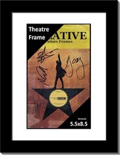 Creative Picture Frame 8.5x11-inch Black Theater Frame with White Mat Board 