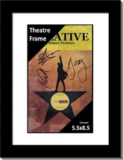  Creative Picture Frame [8.5x11-inch Black Theater Frame with White Mat Board] 