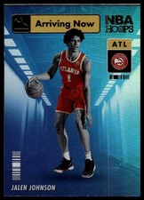 2021-22 Hoops #23 Jalen Johnson Arriving Now Holo