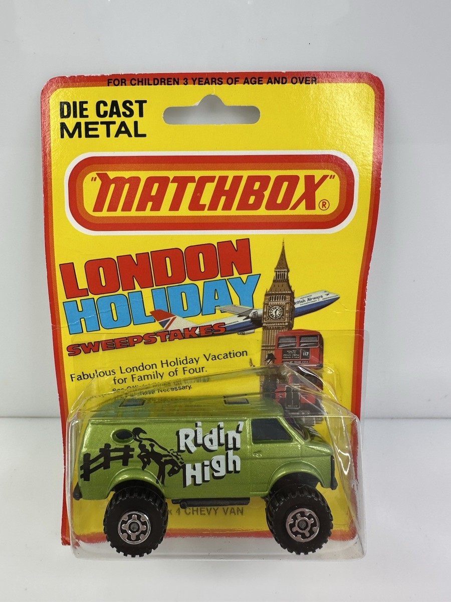 Vintage 1981 Matchbox 4x4 Chevy Van 44 Green HTF | eBay