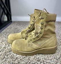 Vibram US Military Issue Men  s Size 5/6.5W Combat Hot Weather Coyote Boots EU37