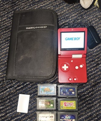 Gameboy Advance SP Nintendo Game Boy Advance with Chargers, Case, 13 Games