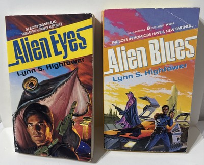 Lynn S. Hightower Alien Blues & Alien Blues Vintage Sci Fi Action PB LOT Of 2