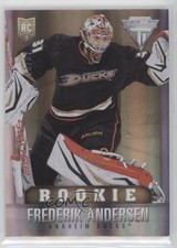 2013-14 Panini Titanium Rookie Draft Position Number 23/87 Frederik Andersen 8tn