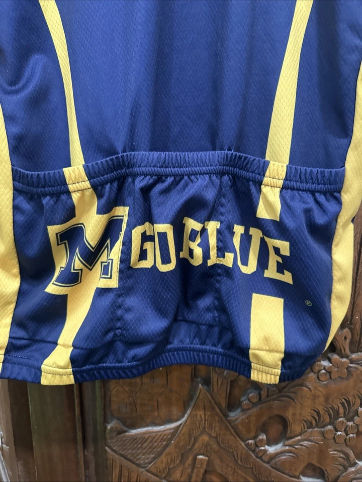 Camiseta de ciclismo University of Michigan Wolverines XL - Oficial de Adrenaline Pro Foto 3 de 4