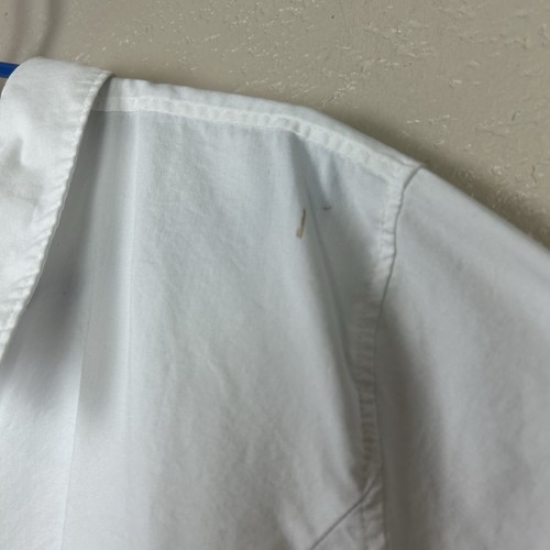 Camisa LANE BRYANT Talla 26 Botón Delantero Manga Larga Elástica Algodón Blanca - Imagen 8 de 9