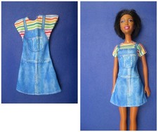 Barbie Clothes     Blue Dress 129
