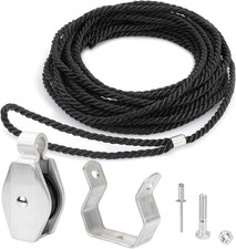 Extension Ladder Rope & Pulley Kit Compatible with Werner Aluminum Extension Lad