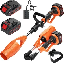 Cordless Leaf Blower 520CFM Handheld Electric Leaf Blower W/2*Battery & Charger