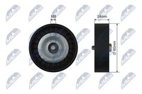 NTY RNK-SA-003 Umlenk-/FüHrungsrolle, Keilrippenriemen FüR Saab