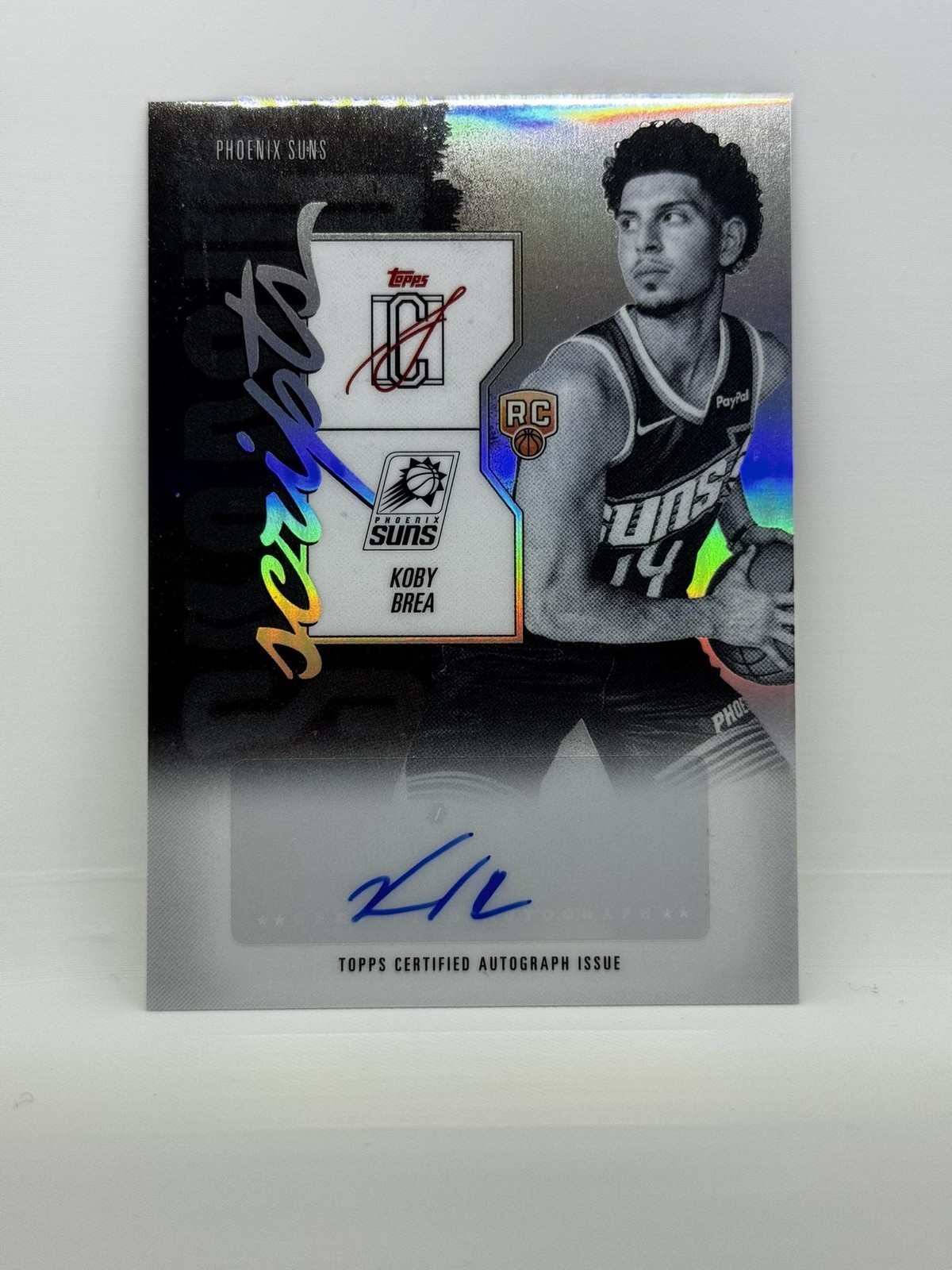 2025-26 Topps Signature Class #SS-KB Koby Brea Shadow Scripts