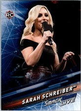 2019 Topps WWE SmackDown Live #46 Sarah Schreiber RC - WWE
