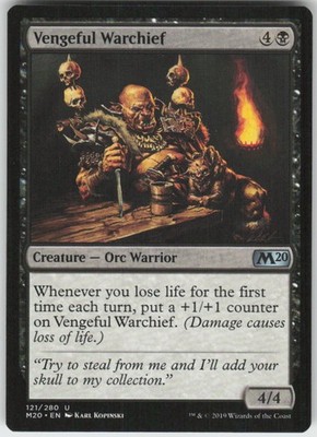VENGEFUL WARCHIEF 121 UNCOMMON CORE SET 2020 LP