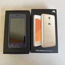 Micromax Bolt Pace + azul con caja