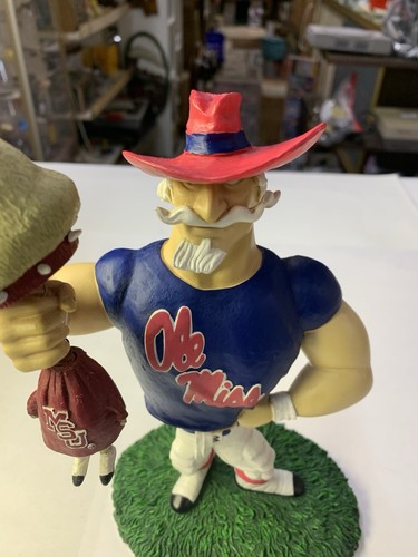 COLONEL REB Ole Miss vs Mississippi SEC Rivalry Mascot Figurine LE Memory Co - Picture 2 of 24
