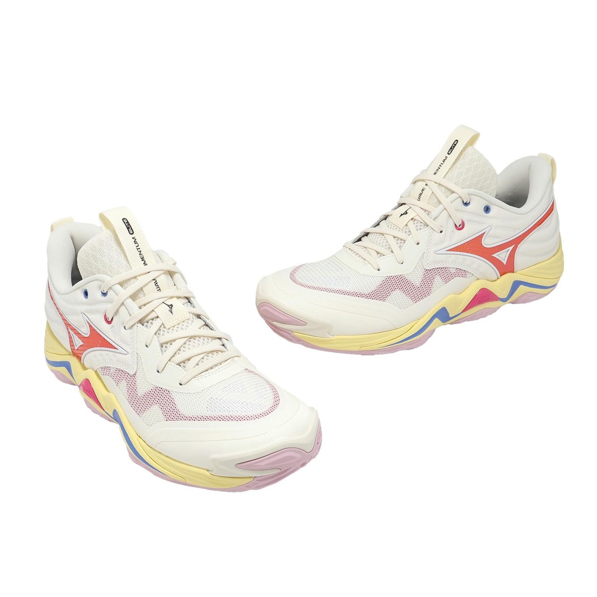 Mizuno Wave Momentum Elite White Orange Blue Men Unisex Volleyball