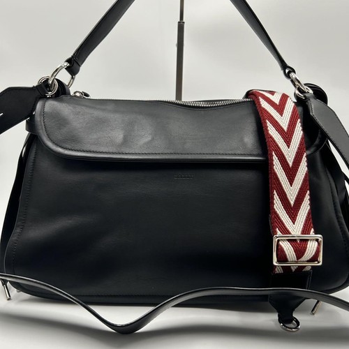 Bally Kyrah Leder Schultertasche 2-Wege schwarz Damen authentisch