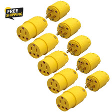Electrical Replacement Plug  Connector Set, Extension Cord Ends Male and Female