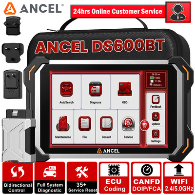 ANCEL DS600 BT Profi OBD2 Diagnosegerät Auto ALLE SYSTEM ECU Codierung FCA DoIP