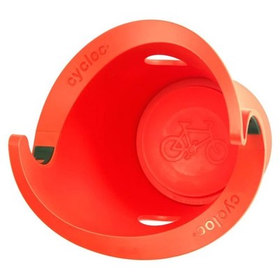 Cycloc Solo Wall Mounted Bike Storage Device, Orange NLS