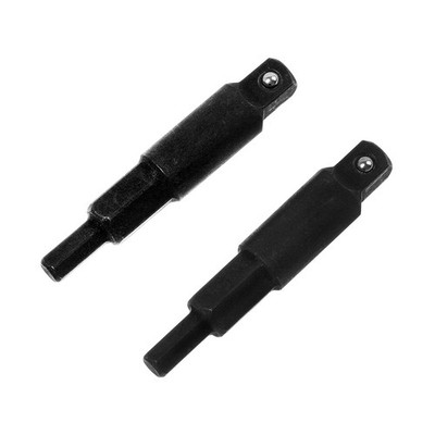 2-Piece Hexagon Key Adapters for HVAC, 1/4-Inch Square Wrench Opening, Carbon...