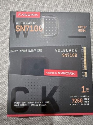 New Western Digital WD_Black SN7100 1TB 2280mm M.2 NVMe Gen 4.0 x 4 SSD
