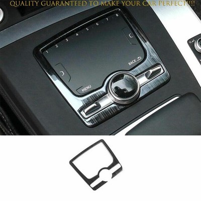 Fit For Audi Q5 2018-2021 Black Titanium Multimedia Button Frame Cover Trim 1PCS