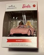 NEW IN BOX Hallmark Barbie in Car Hallmark Christmas Tree Ornament 3HCM2172