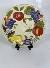 Lot Of 6 Gibson Elite Hand Painted Sangria Sunrise Dinner Plates 11”