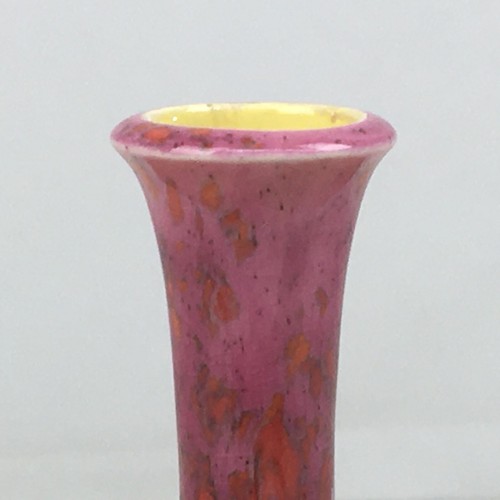 Drip Glaze Pottery Vase 6.25" White & Pink Vintage 1973 Signed Irish - Picture 5 of 6