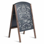 40" Wood A-Frame Chalkboard Menu Sign Black Board Sidewalk Wedding Signage