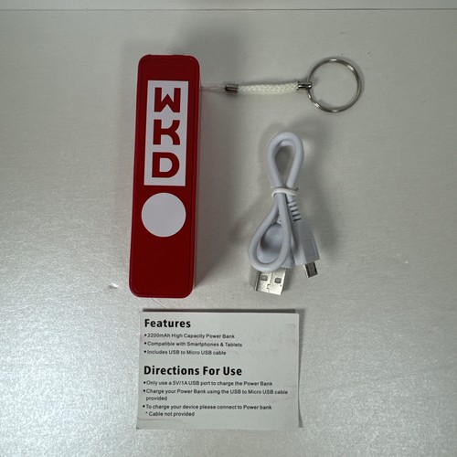 2 x WKD Branded Power Bank Battery Portable Chargers 2200 mAh for Mobile Phone - 第 2/6 張圖片