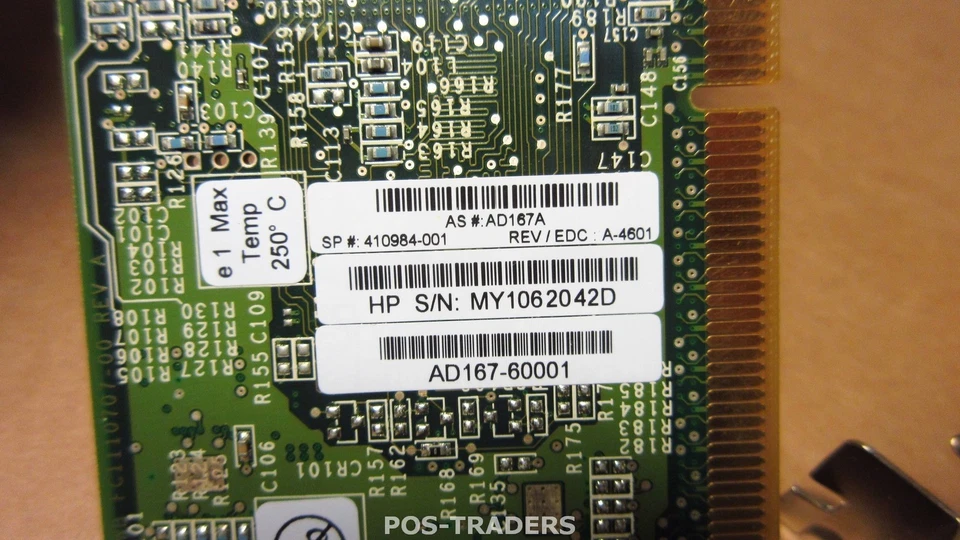 HP AD167A 410984-001 4GB PCI-x 2.0 HBA Fibre Channel Emulex LP1150 Low Profile - Bild 2 von 2