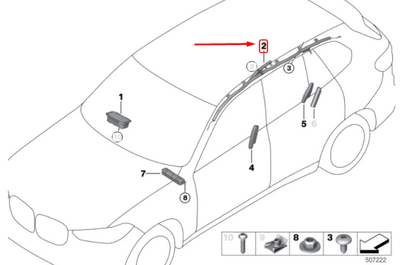 BMW X5 G05 Right Side Head SRS 7409178 72127409178 NEW GENUINE | eBay 