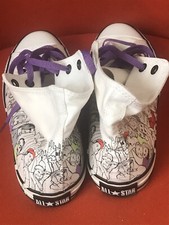 Converse Allstar ChuckTaylor HighTop Rare Vintage Size10  Crowd Design B&W. NIB.