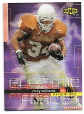 RICKY WILLIAMS ROOKIE 1999 IONIX ELECTRIC FORCES EF1 1 NEW ORLEANS SAINTS