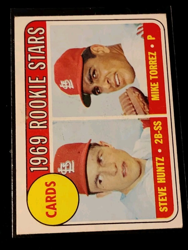 1969 Topps - 1969 Cardinals Rookie Stars #136 Mike Torrez, Steve Huntz (RC)