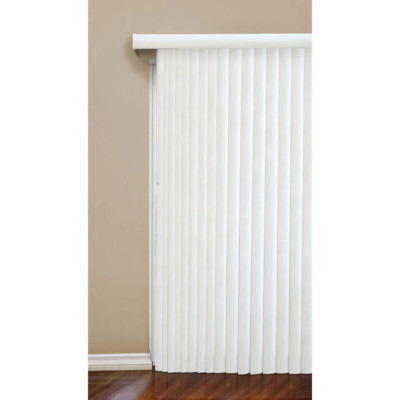 Vertical Blinds Faux Wood Sliding Door Window Room Darkening 78 x 84 Inch White