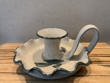 Candle Holder ..  pottery NORTH DEVON NP Bishopsnympton. 