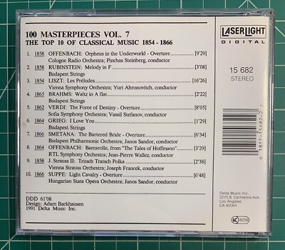 100 Masterpieces Vol 7 The Top 10 of Classical Music 1854-1866