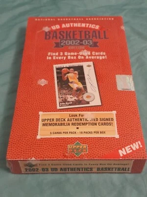2002-03 UD Authentics Basketball Hobby Box NBA OVPNEU Poss Jordan Memorabilia 🔥 - Bild 1 von 4