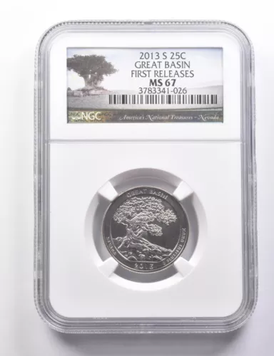 MS67 2013-S Washington Quarter Great Basin First Releases NGC *5790