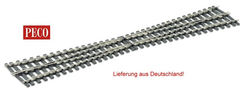 Spur 0 Kreuzung Code 124, L=584584mm - Peco SLE794BH