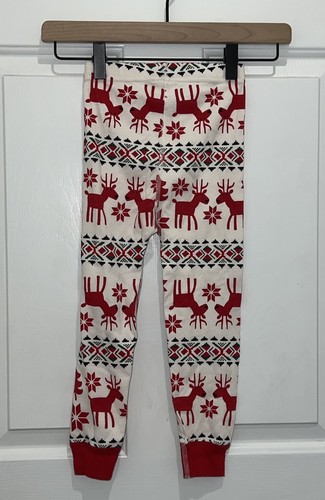 Hanna Andersson Christmas Holiday Reindeer Print Pajamas Set Top Pants 4 100 - Picture 5 of 10