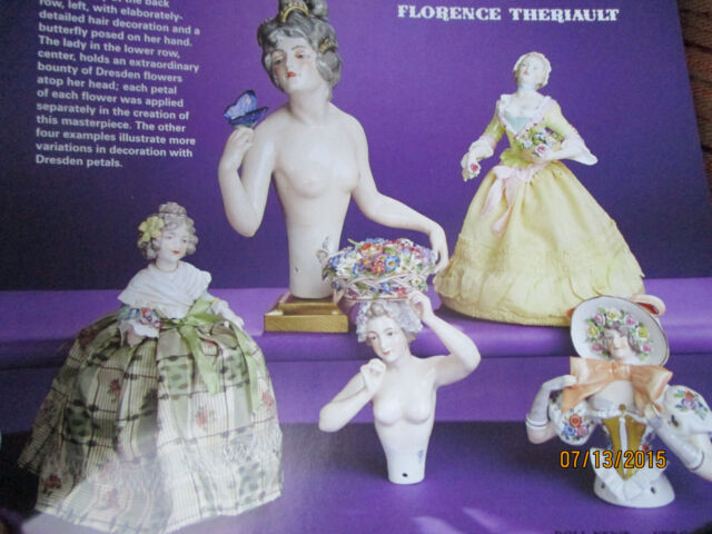 8p Half Doll / Tea Lady/Powder Boxes/ Bonbonnieres FANCIES Doll History ARticle